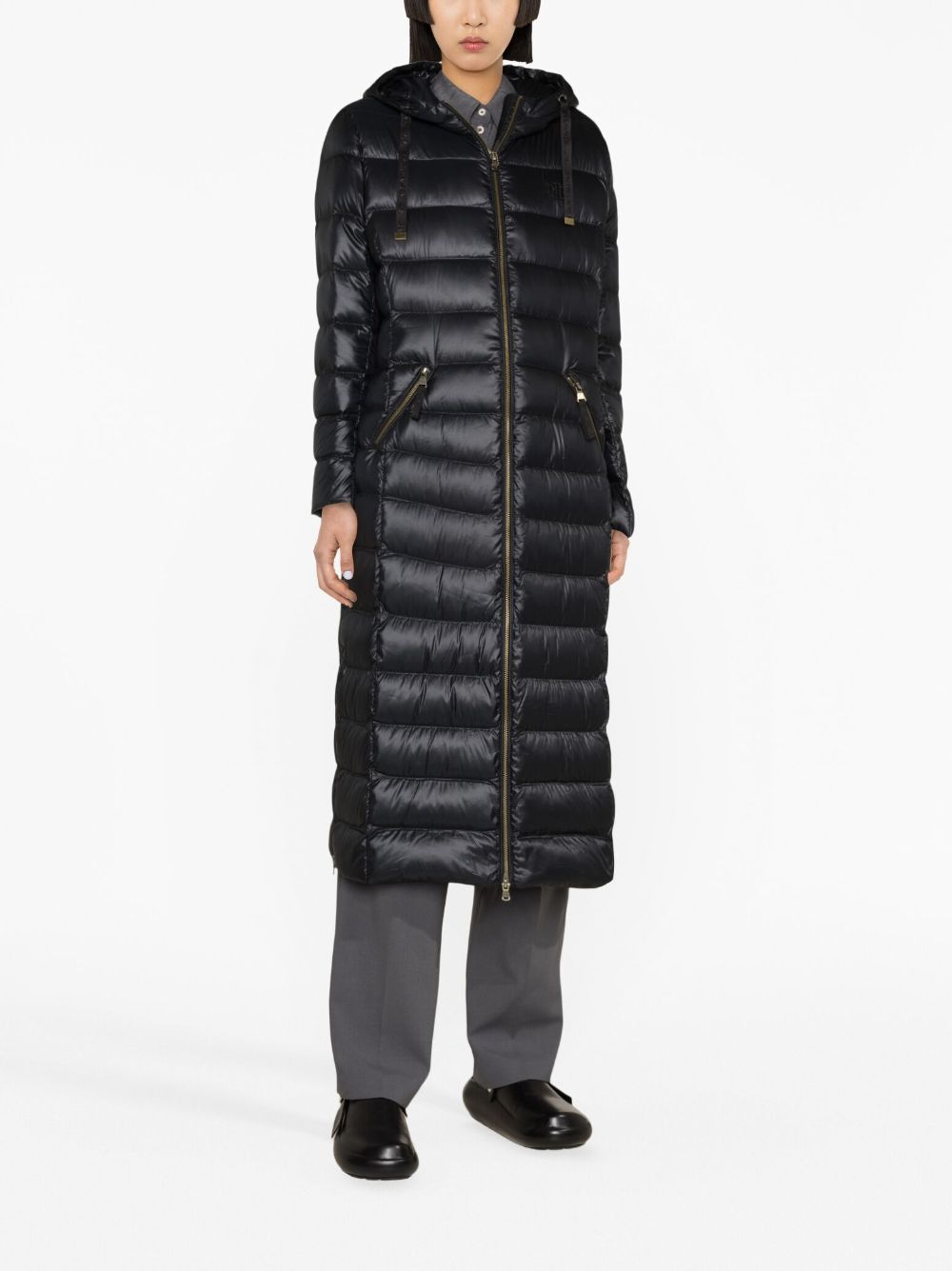 Lauren Ralph Lauren hooded puffer coat - Zwart