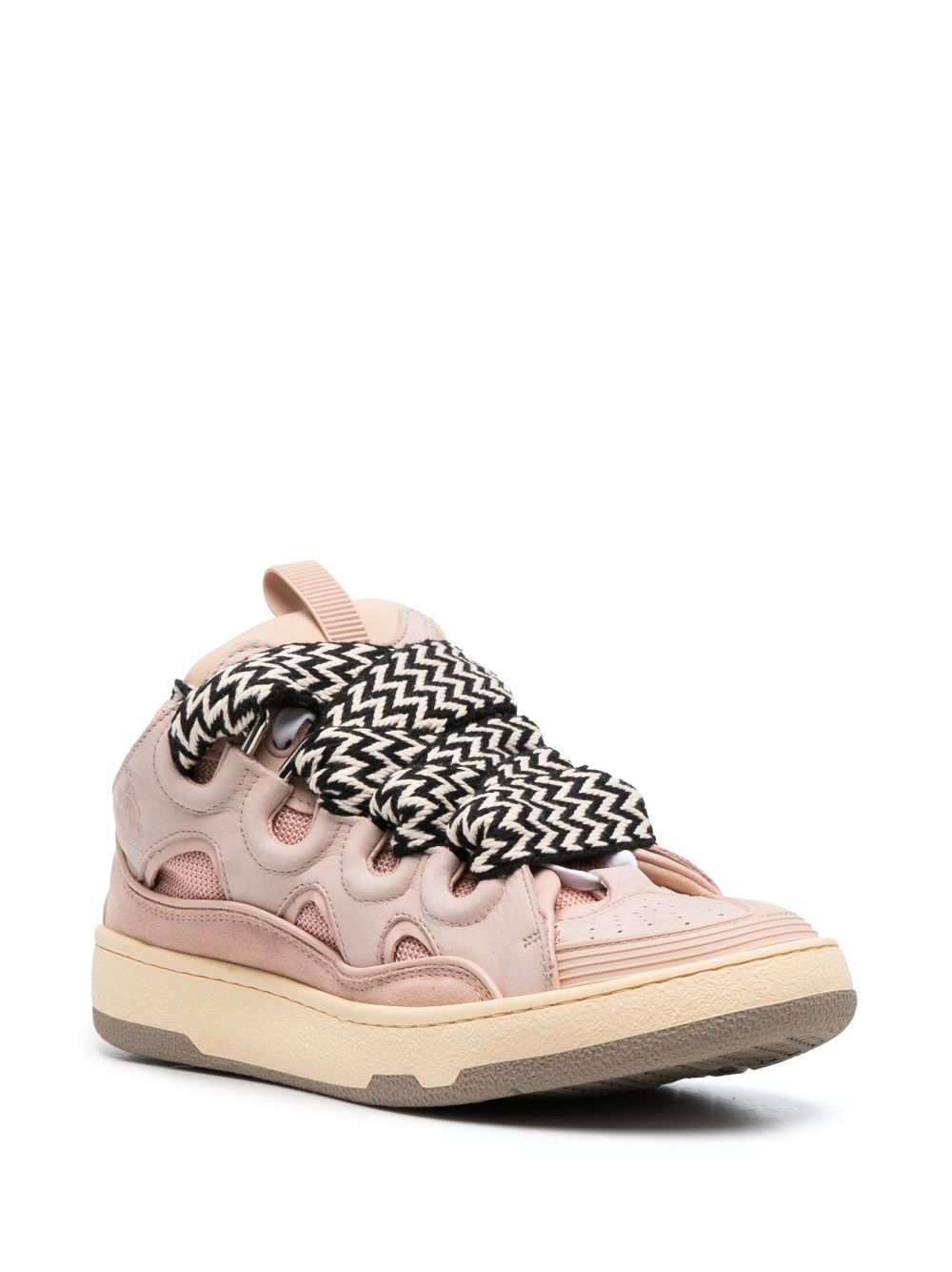 Lanvin Curb leather sneakers - Roze