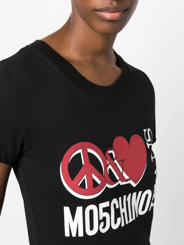 MOSCHINO JEANS グラフィック Tシャツ | ブラック | FARFETCH JP
