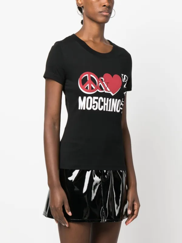 MOSCHINO JEANS グラフィックTシャツ MOSCHINO JEANS グラフィック Tシャツ | ブラック | FARFETCH JP