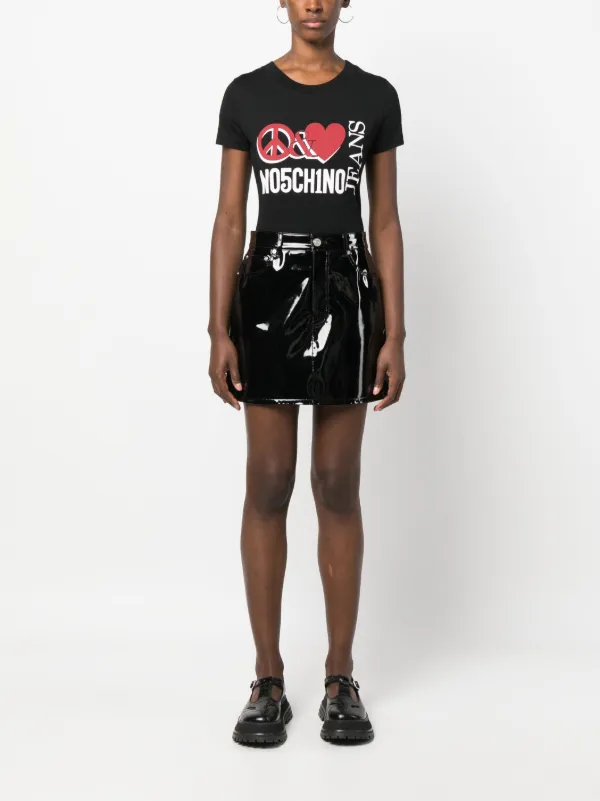 MOSCHINO JEANS グラフィックTシャツ MOSCHINO JEANS グラフィック Tシャツ | ブラック | FARFETCH JP