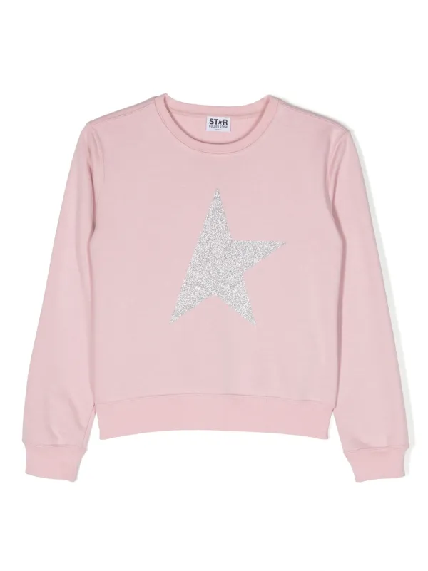 Golden Goose Kids logo-embroidered Sweatshirt | Pink | FARFETCH