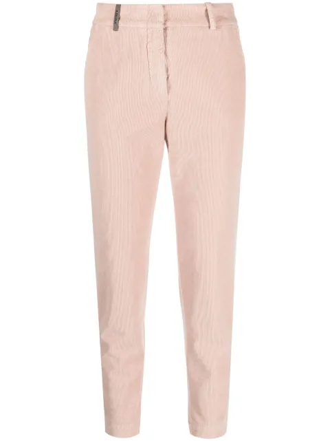 Peserico tapered-leg cropped trousers