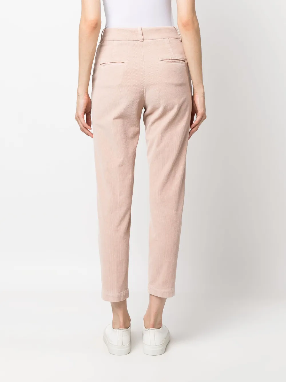 Tapered-Leg Cropped Trousers