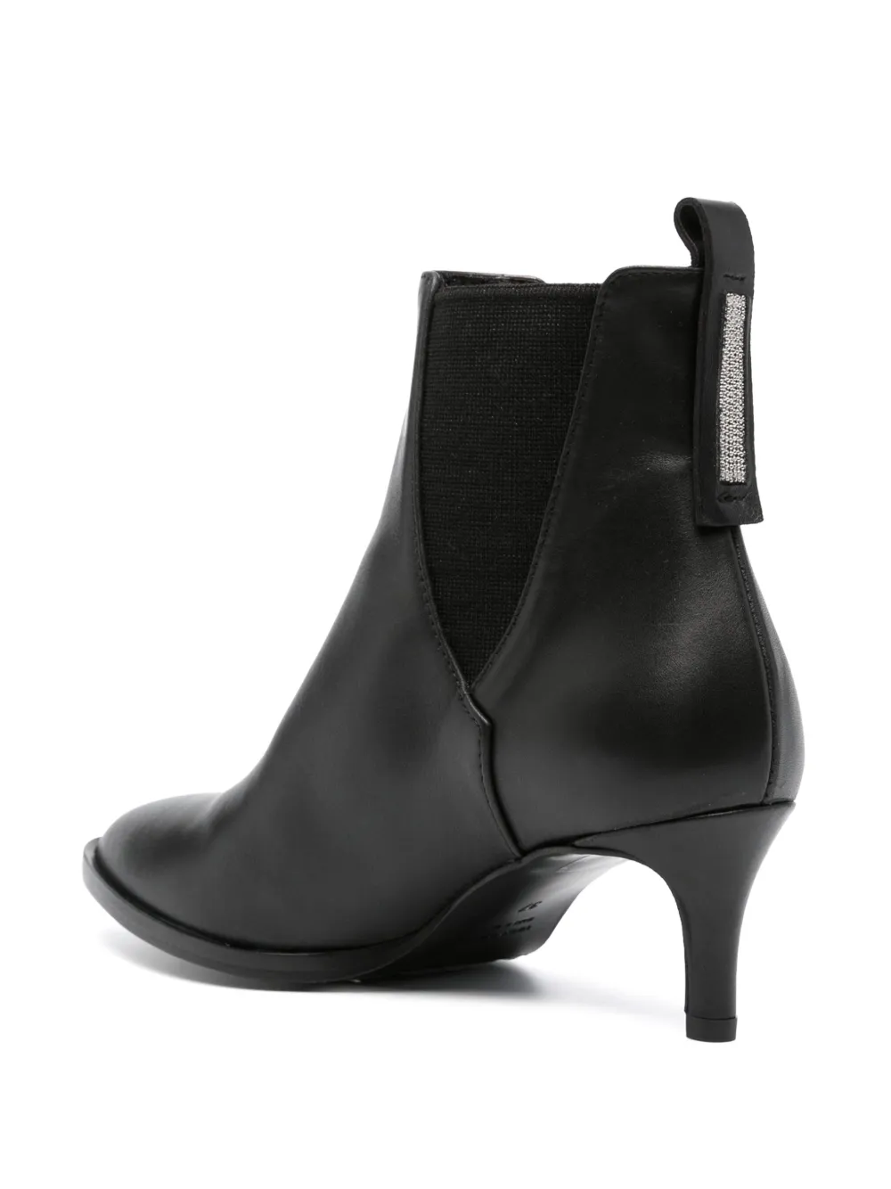Peserico 60mm Pointed-toe Leather Boots In Black