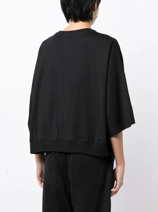 Rick Owens X Champion logo-embroidered Cotton T-shirt