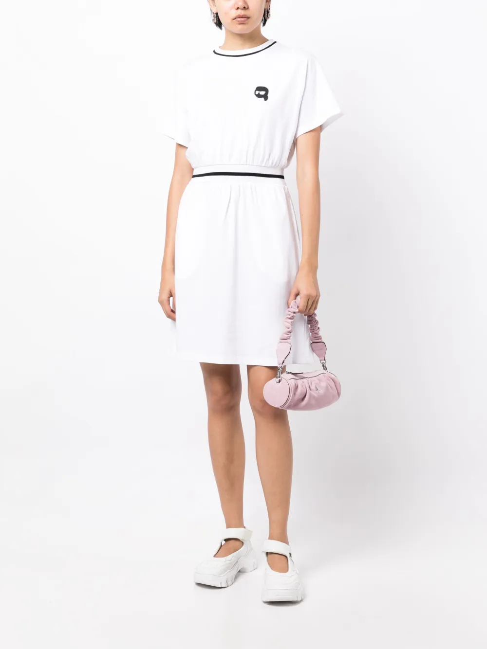 Karl Lagerfeld Karl-print T-shirt dress - Wit