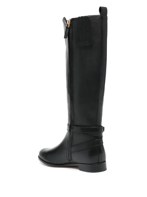 Lauren Ralph Lauren Blayke Leather knee high Boots Black FARFETCH AZ