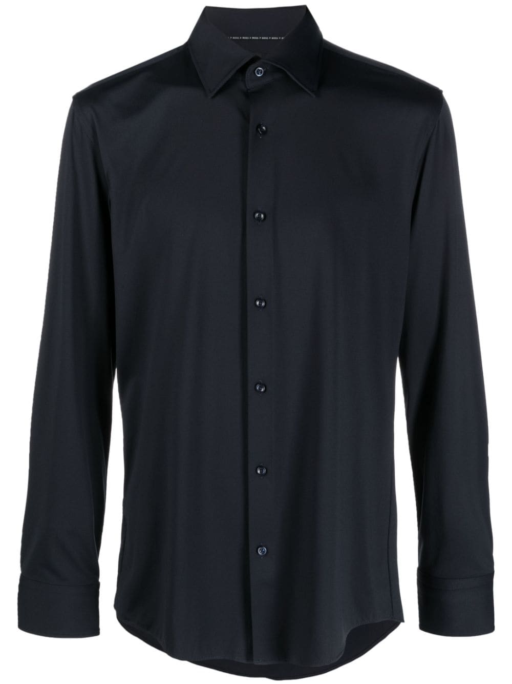 HUGO BOSS LONG-SLEEVE STRETCH-DESIGN SHIRT