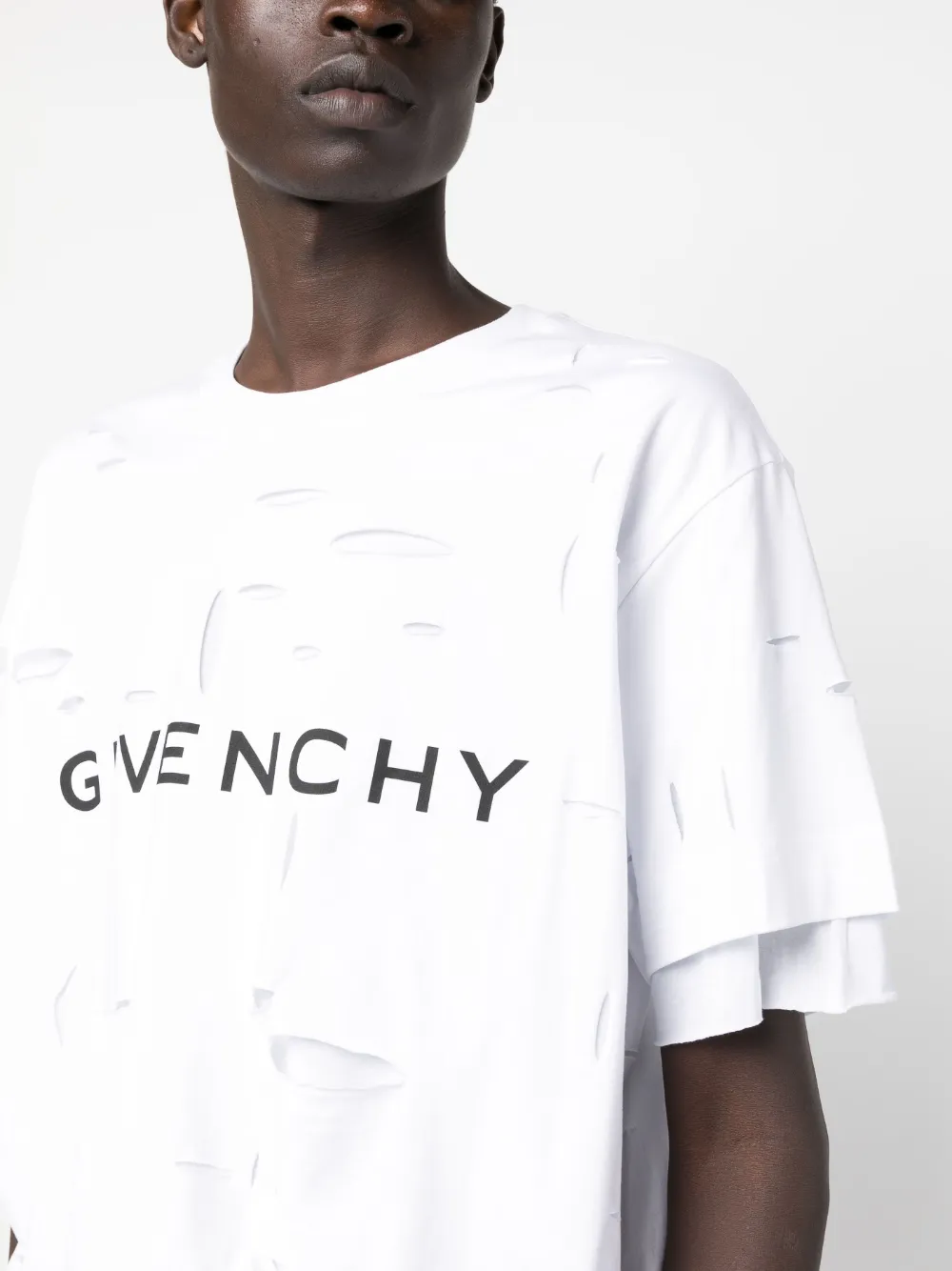 Givenchy T-shirt met logoprint Wit