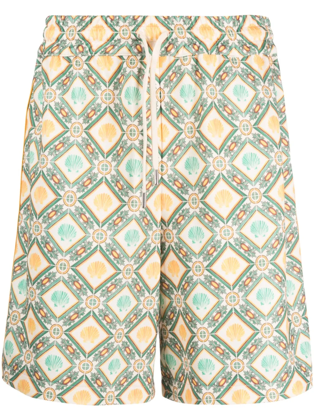 Drôle De Monsieur graphic-print bermuda shorts - Green