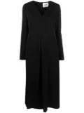 Jil Sander long-sleeve midi dress - Black