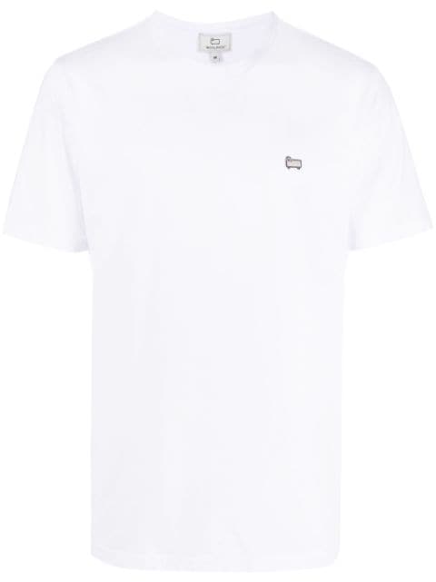 Woolrich T-shirt girocollo con applicazione 
