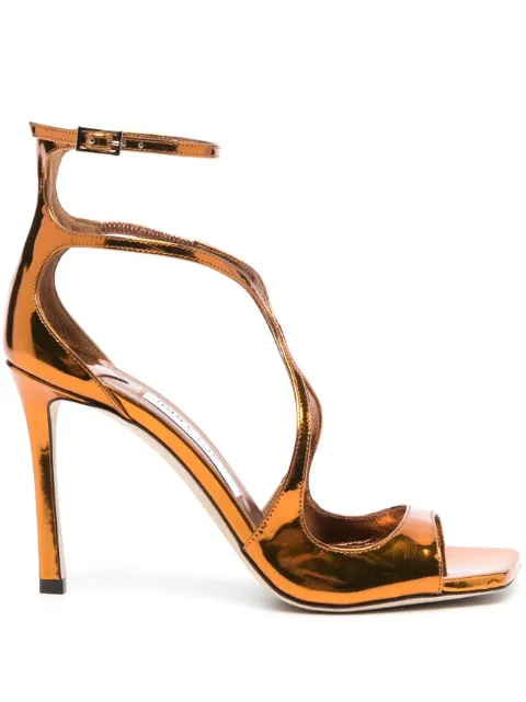 Jimmy Choo sandales Azia à effet métallisé 95 mm