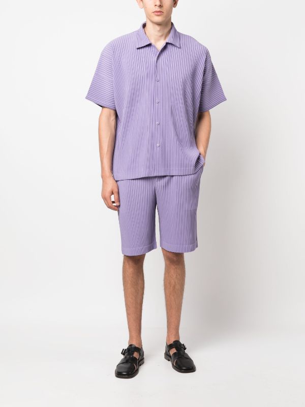 Homme Plissé Issey Miyake Monthly Colors Plissé Shorts - Farfetch