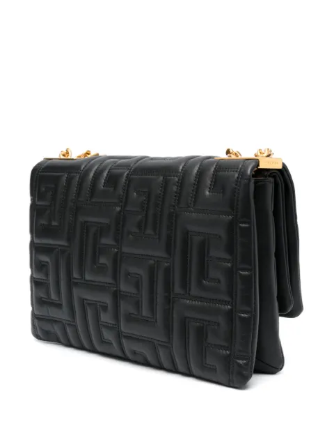Balmain 1945 logo-embossed crossbody bag BN1BK779LNQD - 3
