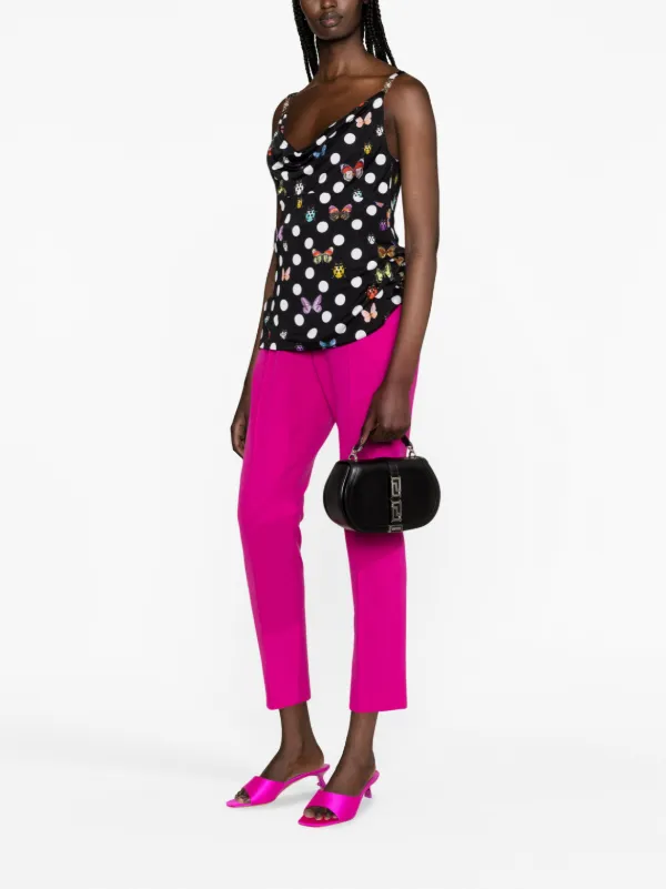 Versace グレカ ゴッデス ショルダーバッグ | ブラック Versace グレカ ゴッデス ショルダーバッグ | ブラック