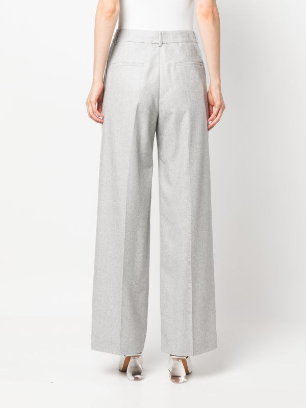 Peserico herringbone-pattern Tailored Trousers - Farfetch
