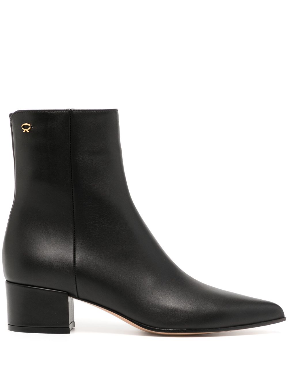 Affordable Gianvito Rossi 50mm pointed-toe leather boots Women