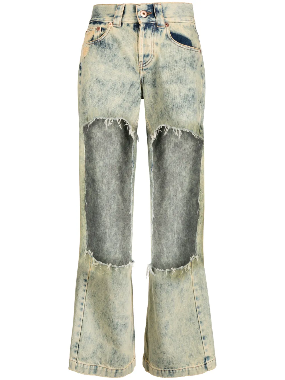 Vaquera Cut-out Low-rise Jeans In Blue | ModeSens