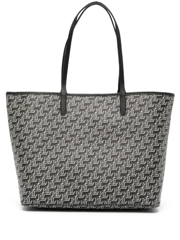 Monogrammed canvas tote bags deals