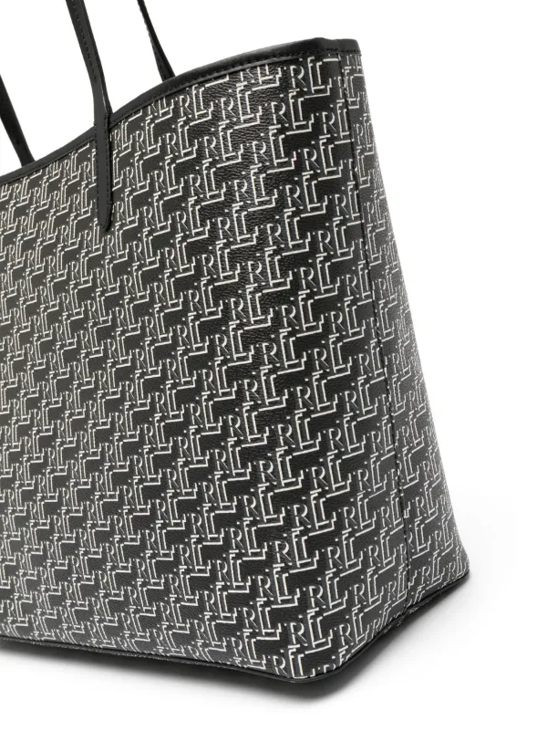Monogrammed canvas shop tote bags