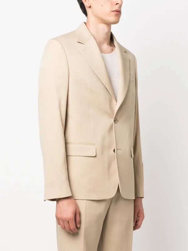 Golden Goose logo-patch virgin-wool Blazer | Neutrals | FARFETCH