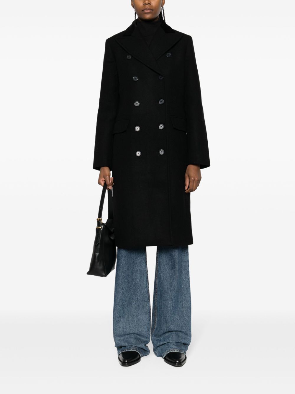 Lauren Ralph Lauren Eldridge jas met dubbele rij knopen Zwart