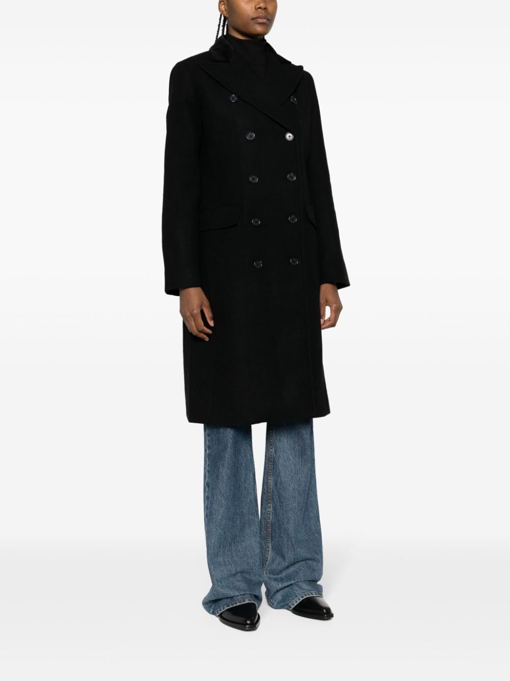 Lauren Ralph Lauren Eldridge jas met dubbele rij knopen Zwart