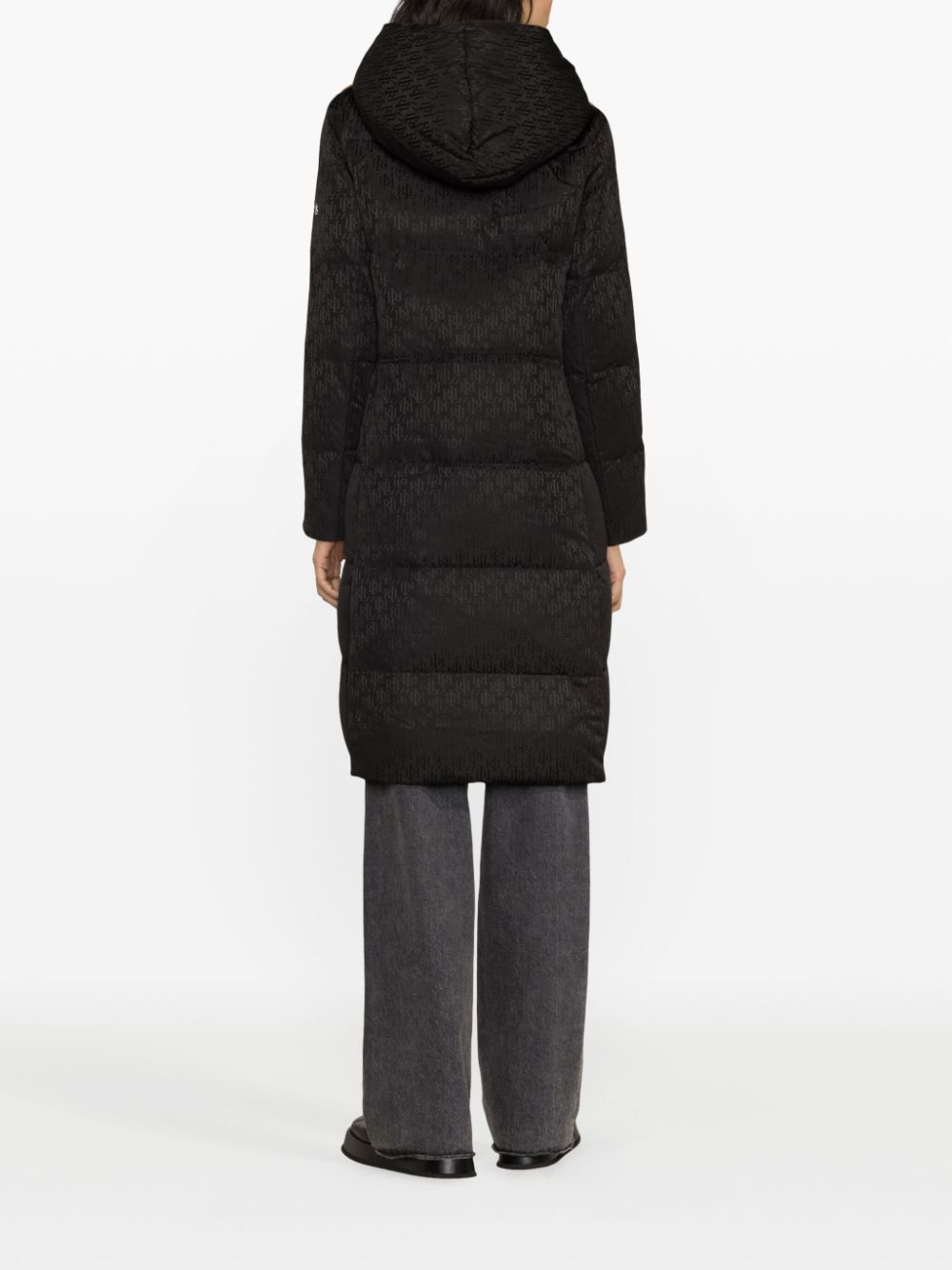 Lauren Ralph Lauren logo-jacquard quilted coat Women