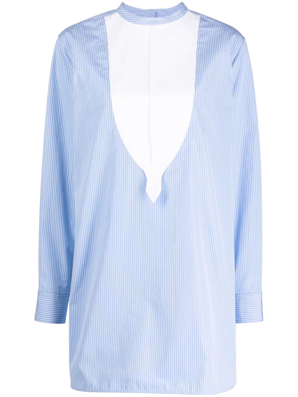 Jil Sander striped cotton shirt - Blue