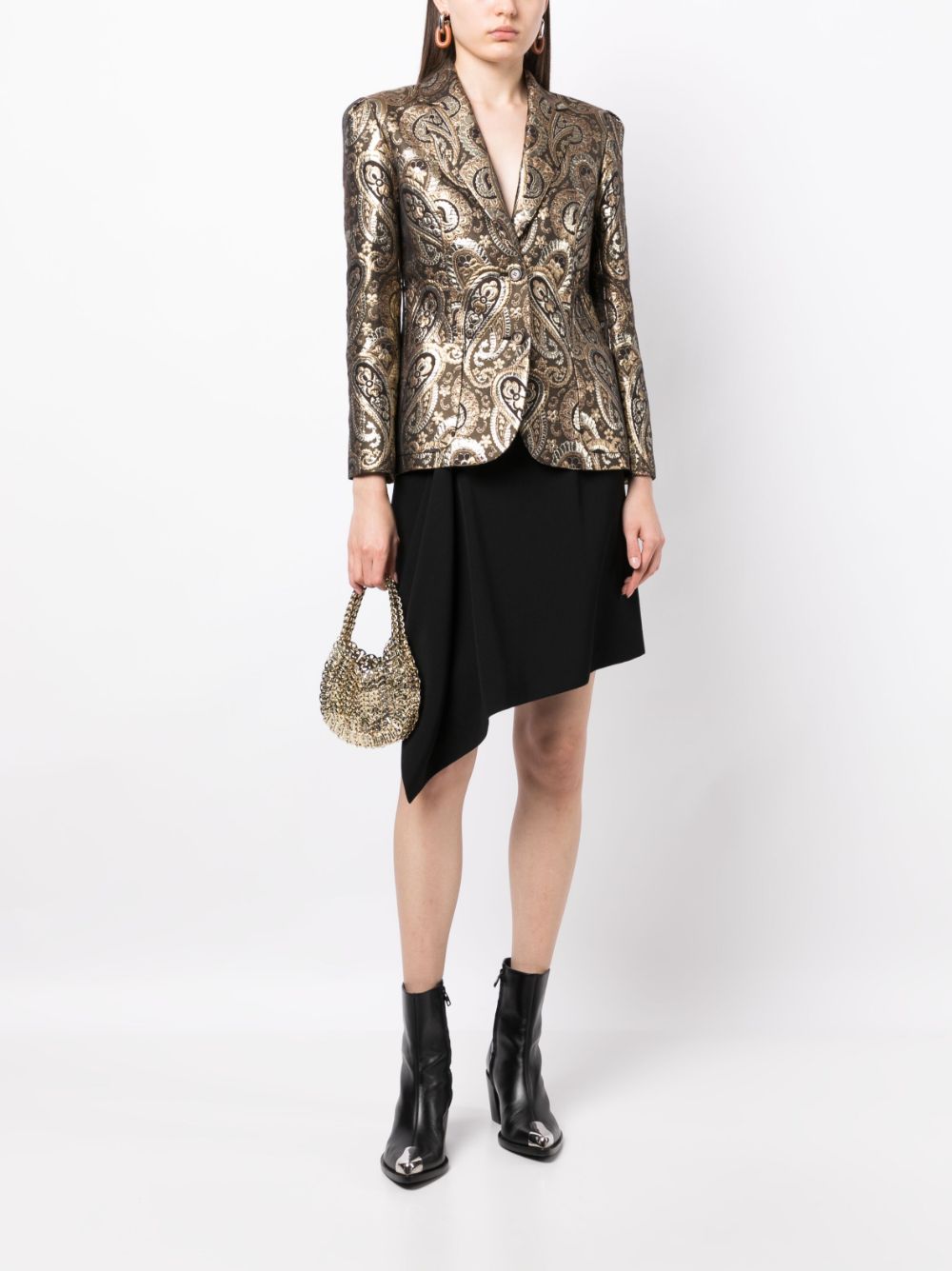 Céline Pre-Owned 1990-2000s blazer met metallic afwerking - Goud