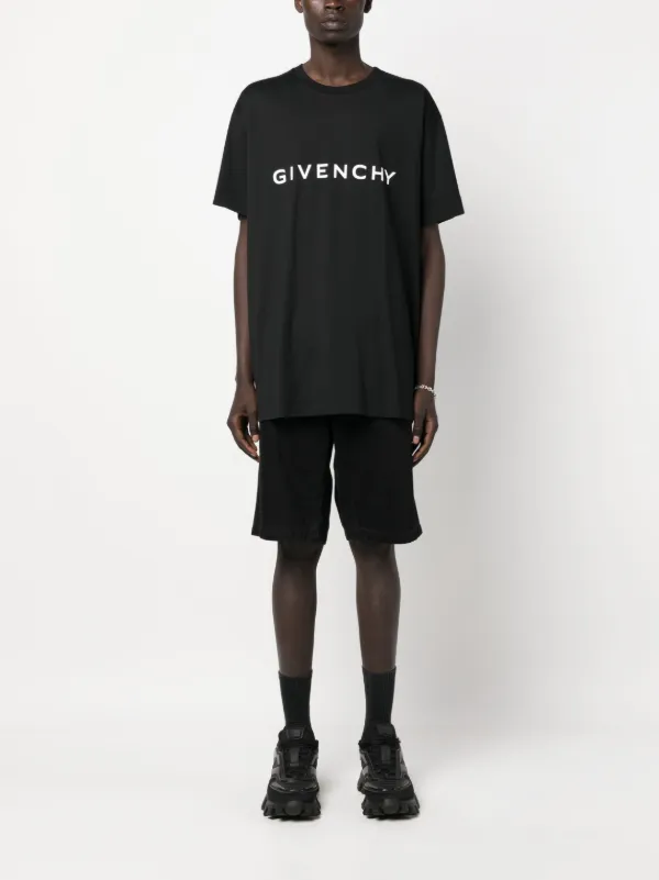 Givenchy ブラック Givenchy Archetype Tシャツ Givenchy Archetype drop-shoulder T-shirt | Black | FARFETCH