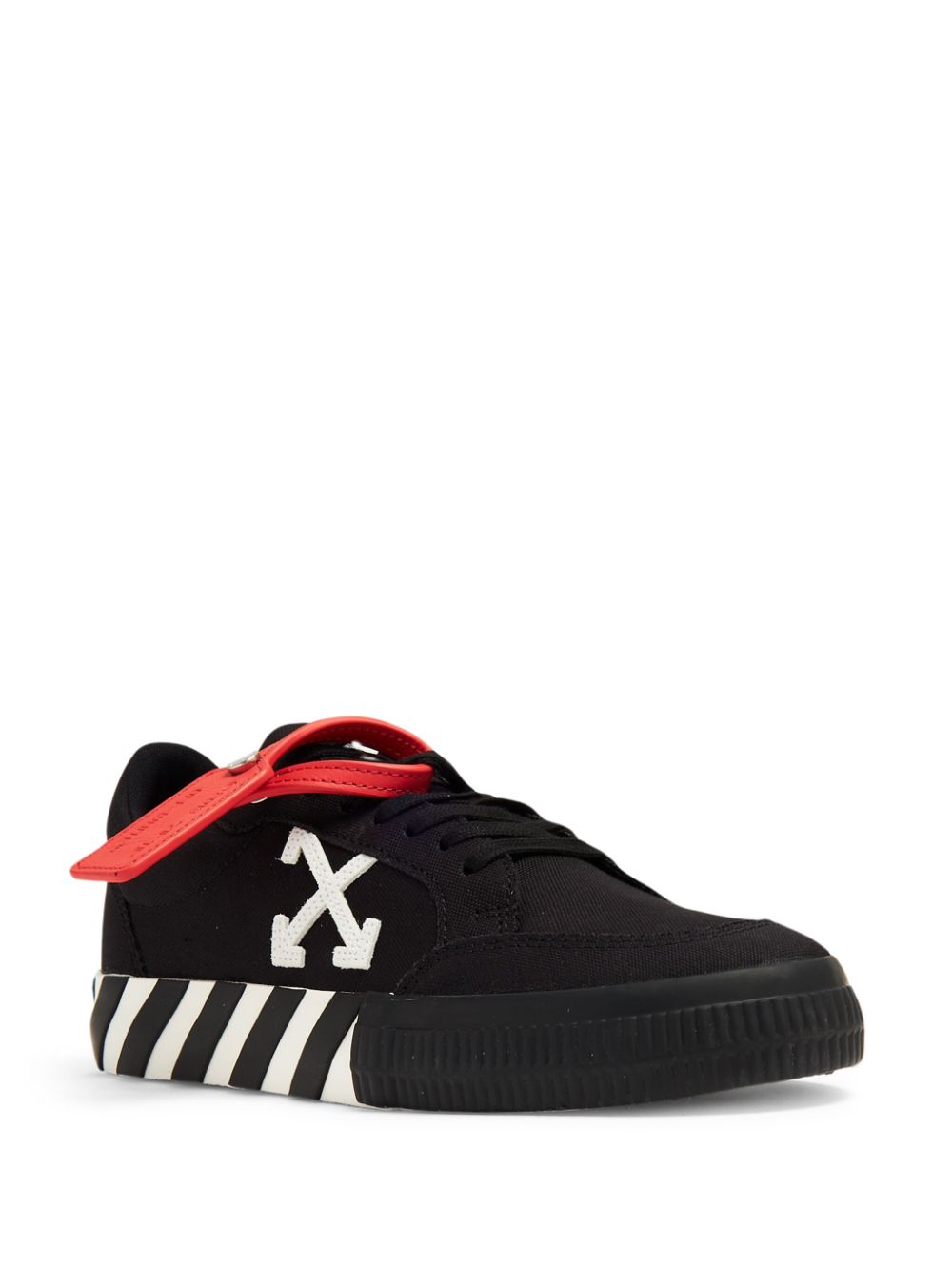 Off-White Low Vulcanized canvas sneakers - Zwart