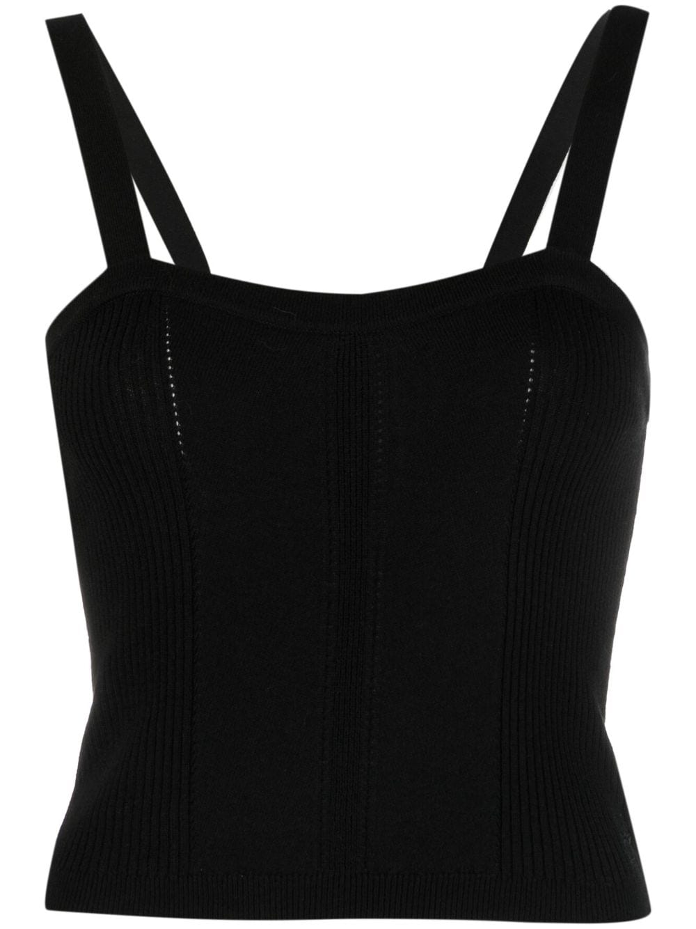 Shop Ulla Johnson Giselle Knitted Top In Black
