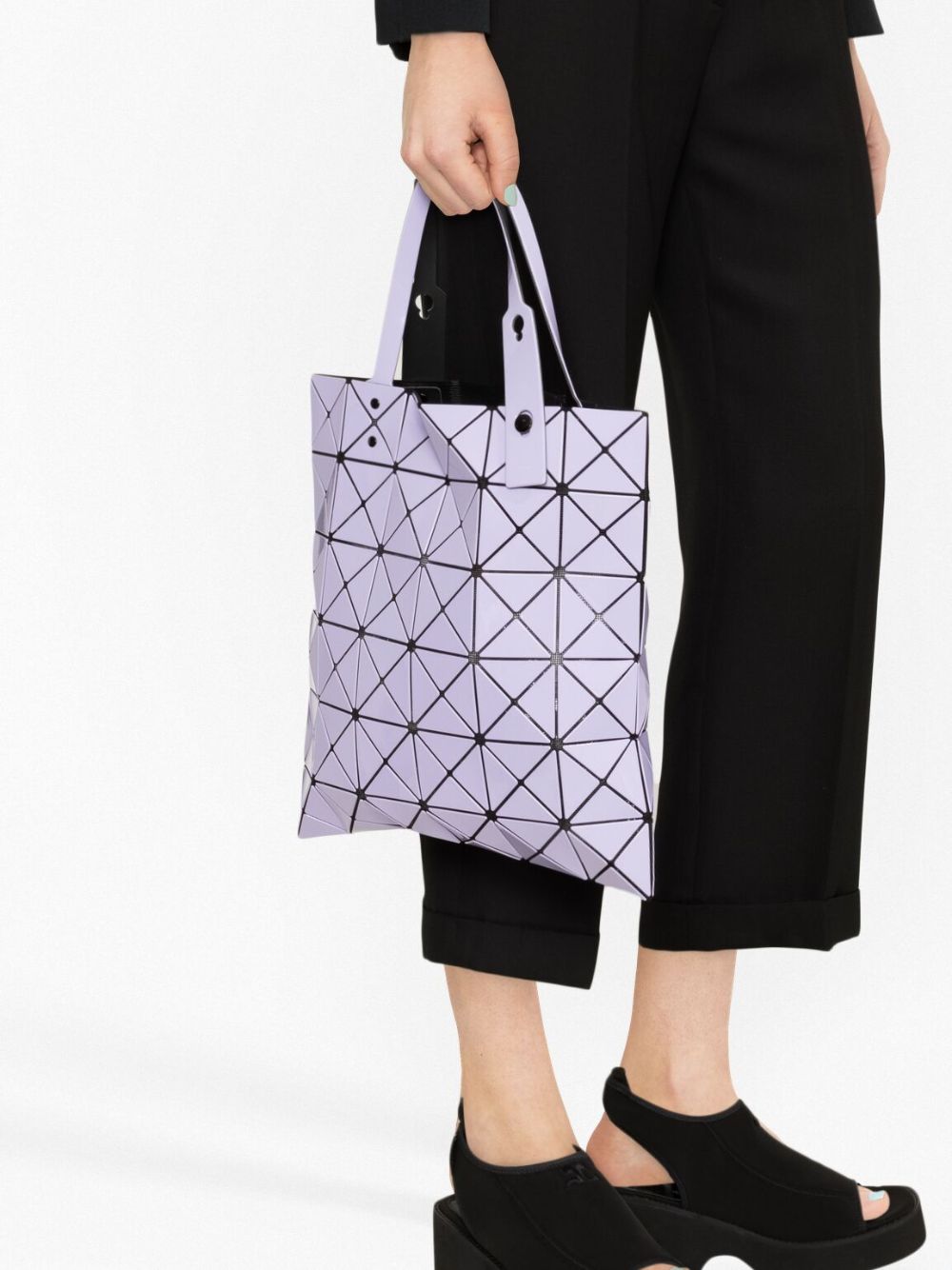 Shop Bao Bao Issey Miyake Prism Tote Bag In Purple