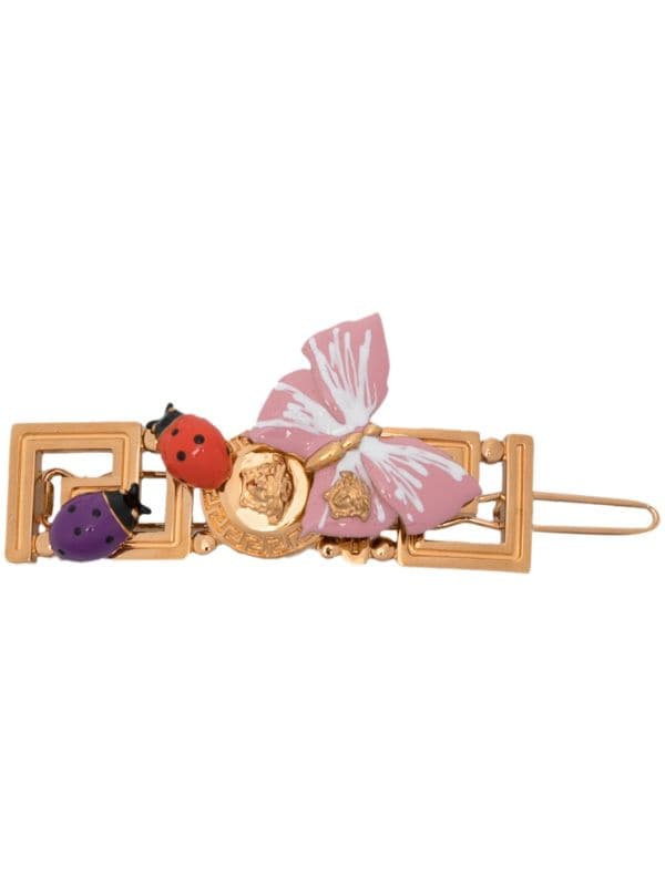 Versace x Dua Lipa Butterfly Medusa Hair Clip - Gold