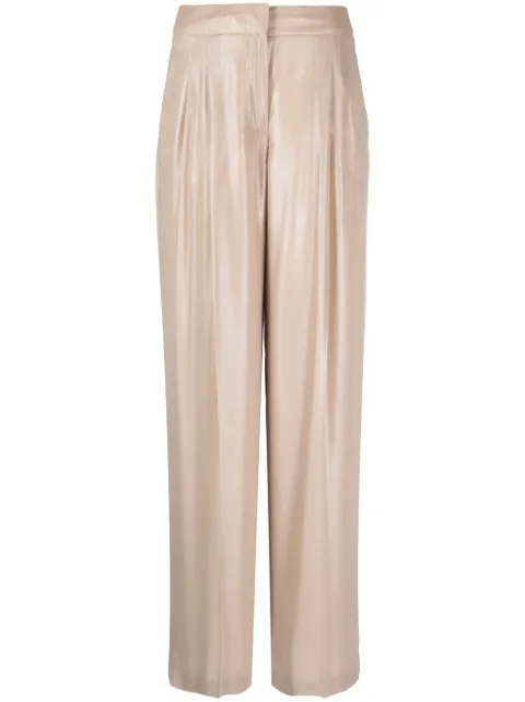 Peserico pantalones palazzo con pinzas