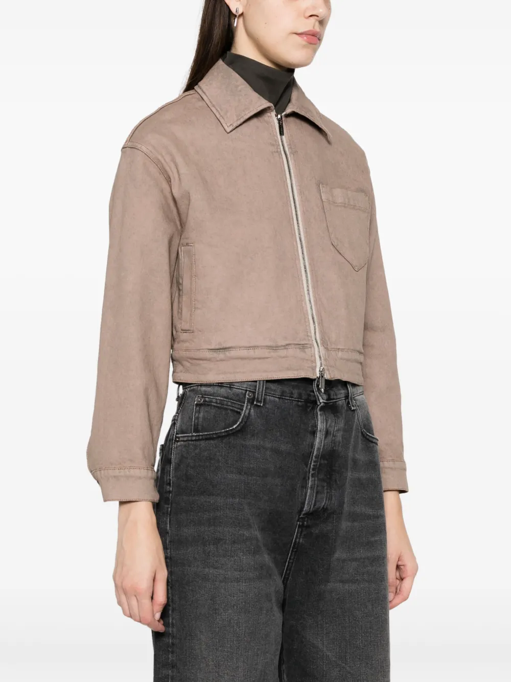 Peserico Cropped jack Grijs