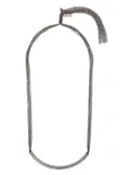 Peserico ball-chain knotted necklace - Silver