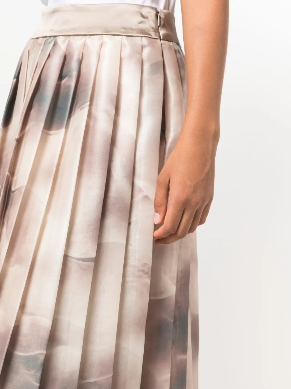 Metallic pleated top skirt 48