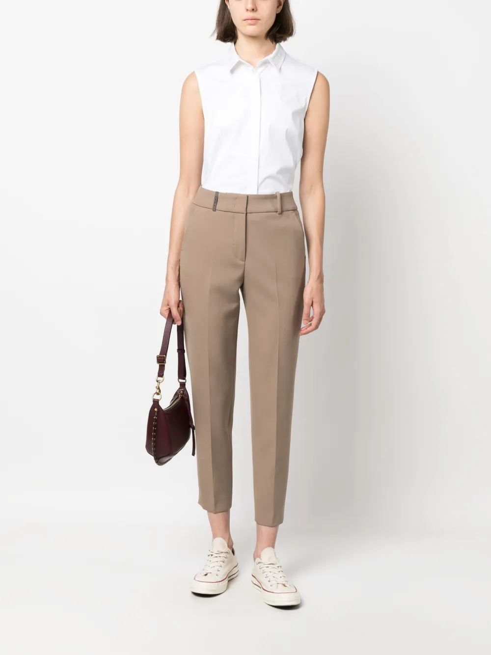 Peserico Popeline blouse - Wit