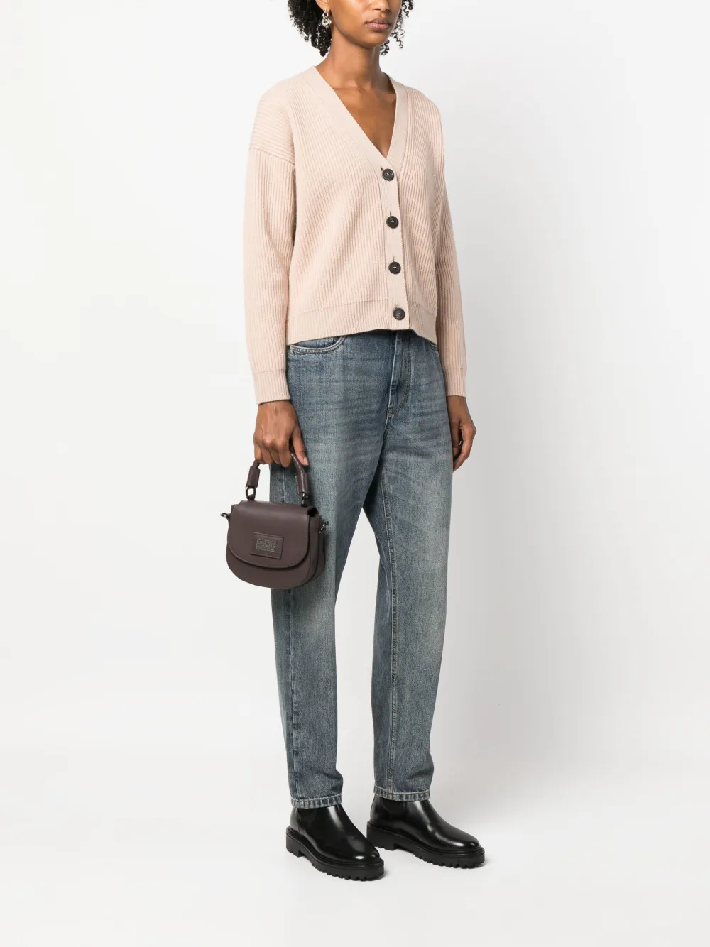 Peserico Torchon crossbodytas - Bruin