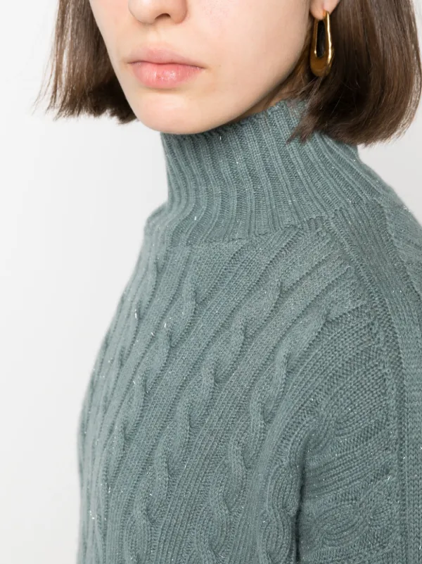 Peserico high neck cable knit Jumper Farfetch