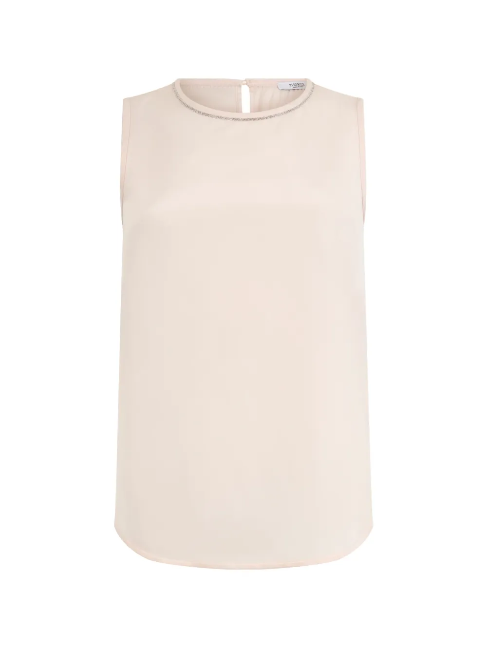 Peserico beaded-trim sleeveless silk top · 46