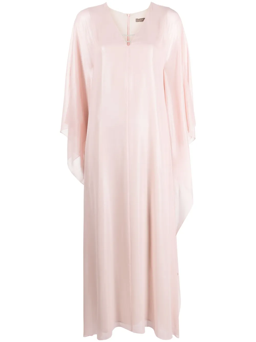 Peserico Evening draped-design maxi dress - Rosa