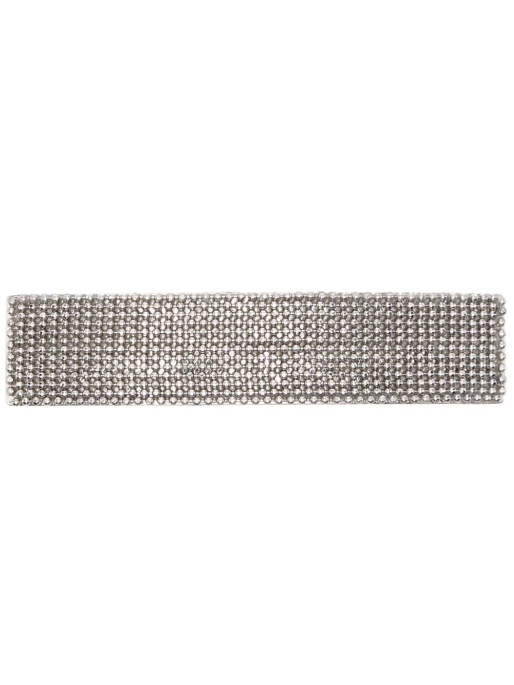 Peserico Crystal-embellished Hair Clip In Silver