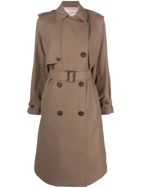 Peserico Monili-chain double-breasted trenchcoat