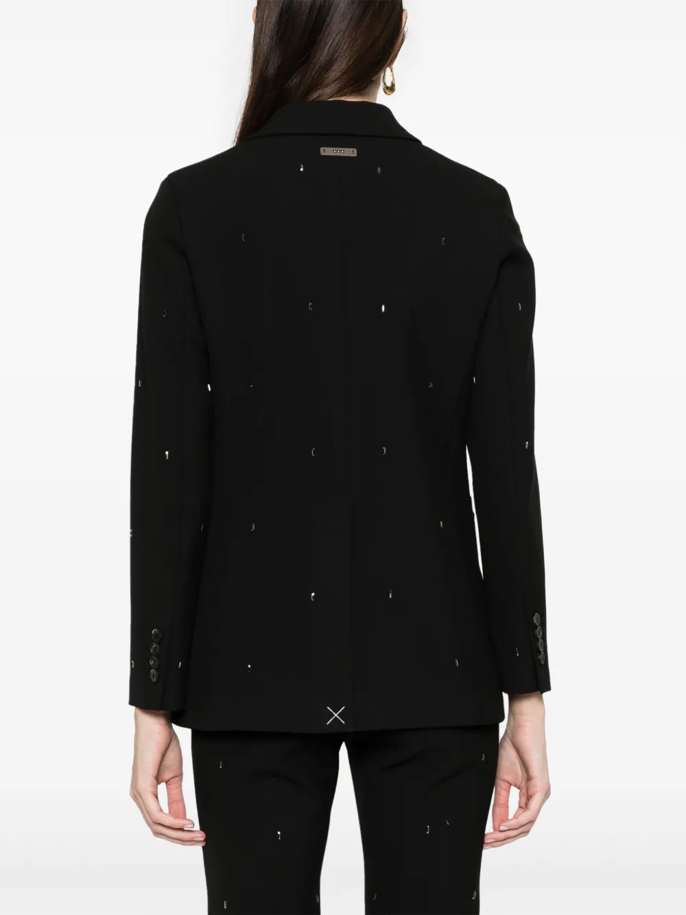 Peserico Blazer met enkele rij knopen Zwart