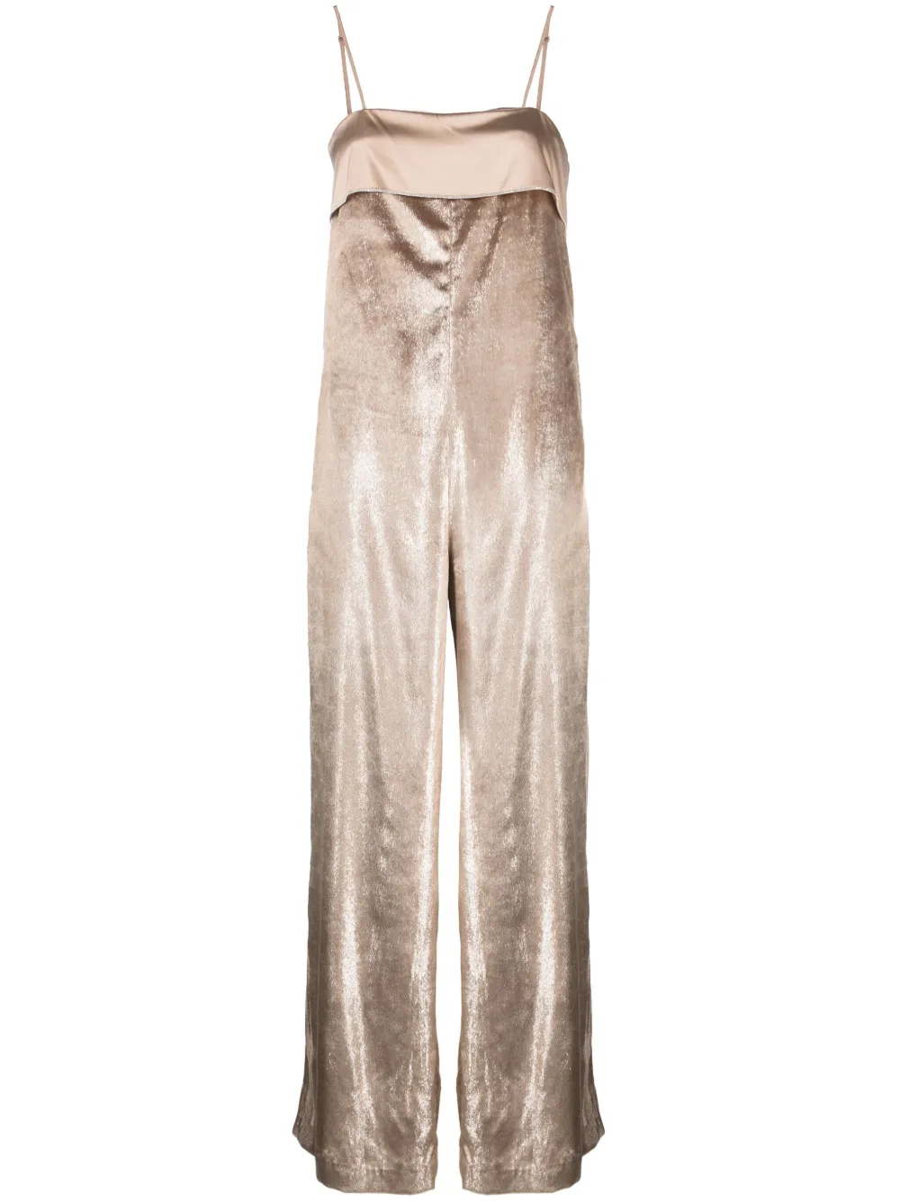Peserico sleeveless crushed-velvet dress - Marrone